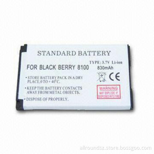 Mobile Phone Battery for BlackBerry 8100, with Double IC Protect Technology